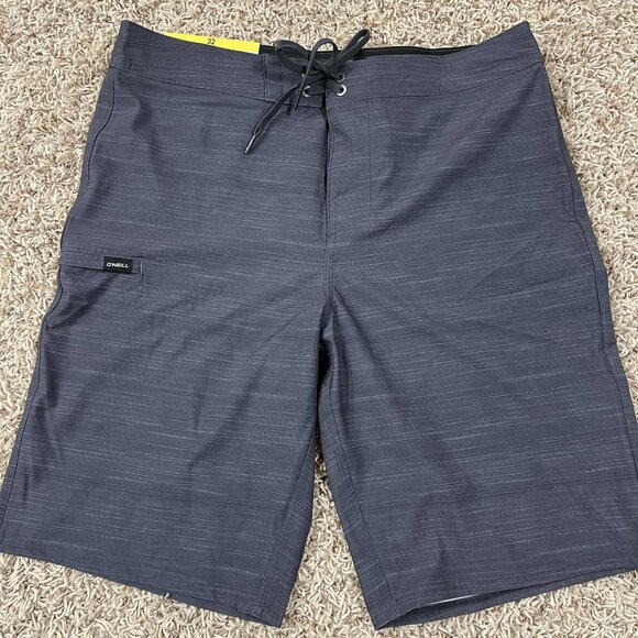 O’Neill Men’s Quick Dry Lightweight Boardshort Shorts Dark Gray, Size 32 (New) - Picture 1 of 9